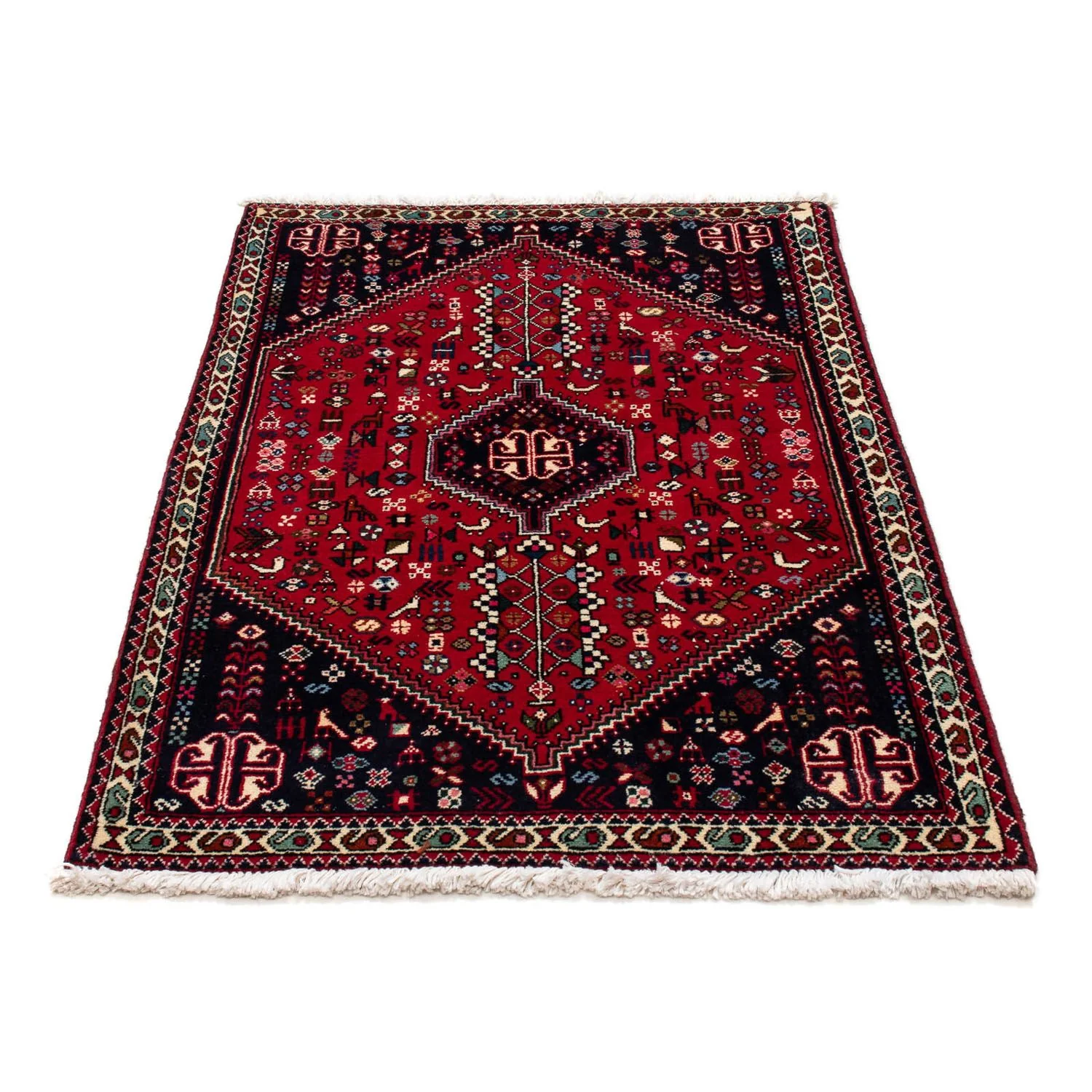 Perserteppich - Nomadic 122 x 78 cm - dunkelrot - Image 5