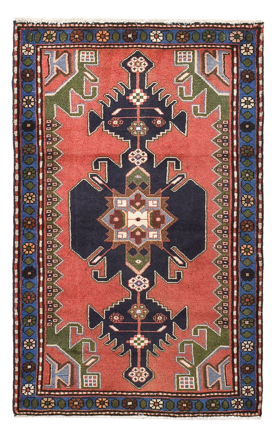 Perserteppich - Nomadic - 123 x 76 cm - hellrot