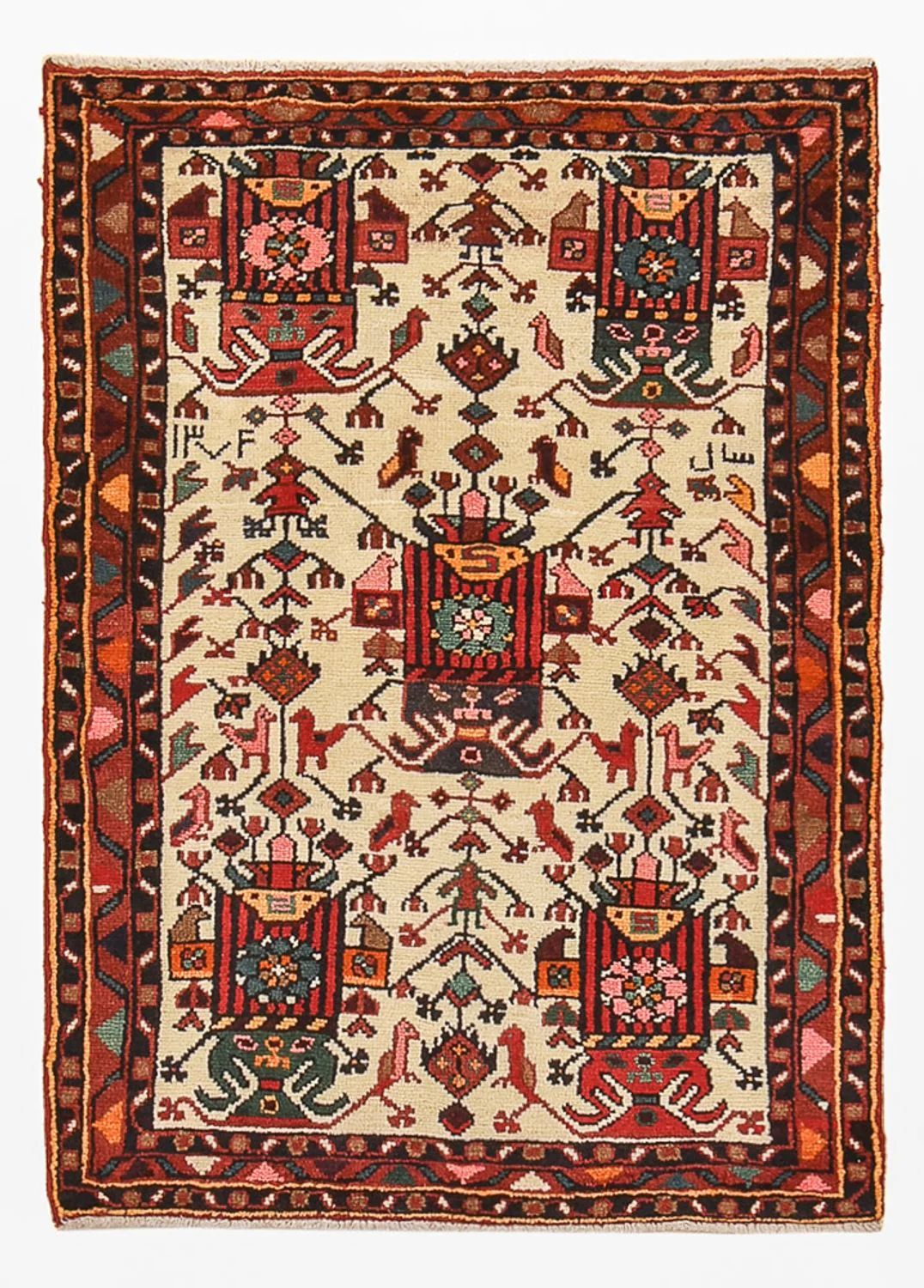 Perserteppich - Nomadic - 123 x 88 cm - mehrfarbig