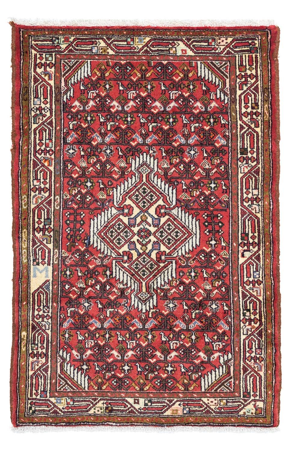 Perserteppich - Nomadic 125 x 80 cm - rot