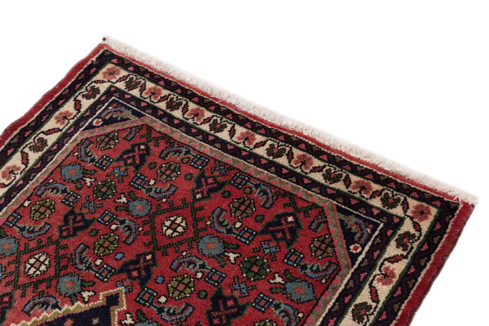 Perserteppich - Nomadic - 130 x 85 cm - dunkelrot - Image 4