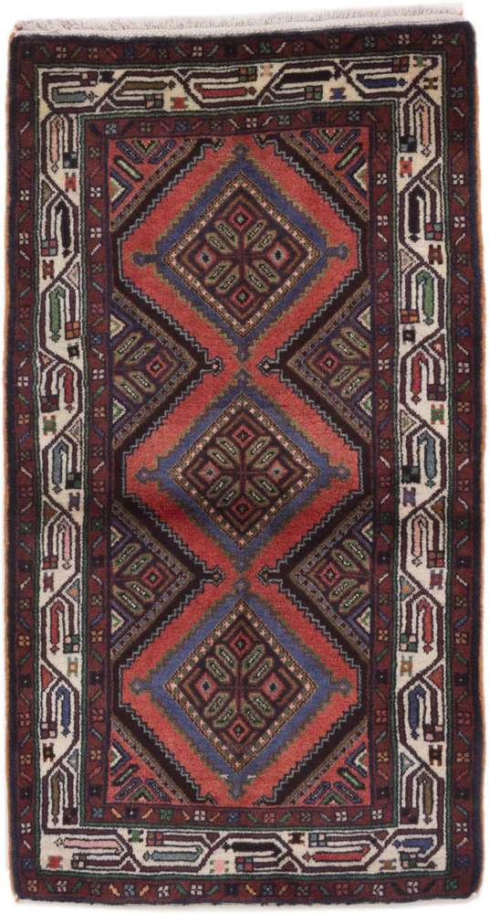 Perserteppich - Nomadic - 135 x 78 cm - mehrfarbig