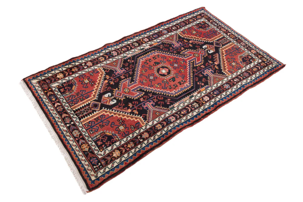 Perserteppich - Nomadic - 135 x 87 cm - dunkelrot - Image 2