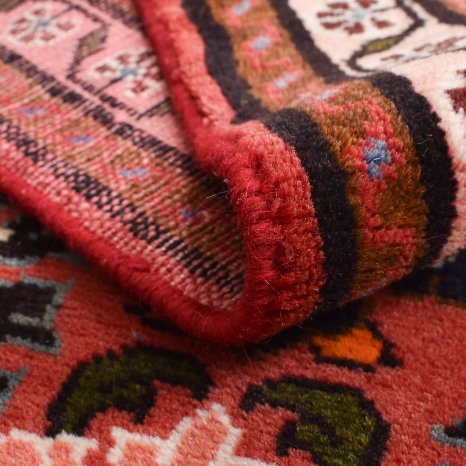 Perserteppich - Nomadic - 136 x 76 cm - dunkelrot - Image 4
