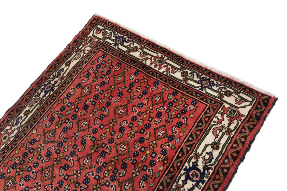 Perserteppich - Nomadic - 140 x 120 cm - dunkelrot - Image 4