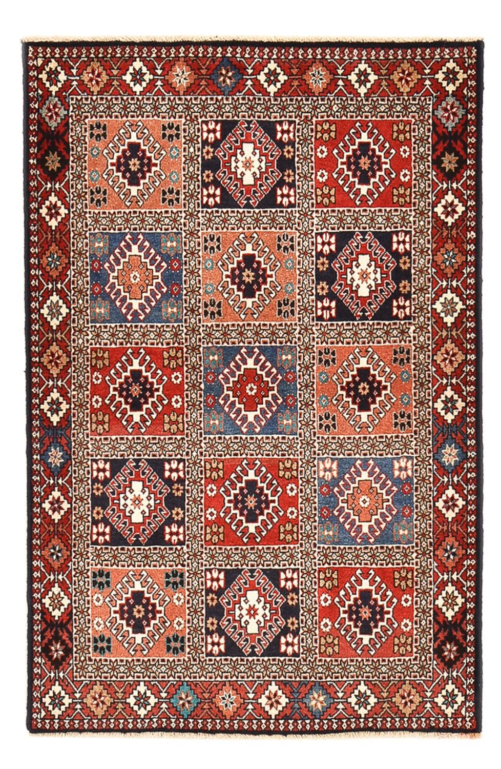 Perserteppich - Nomadic - 150 x 97 cm - mehrfarbig