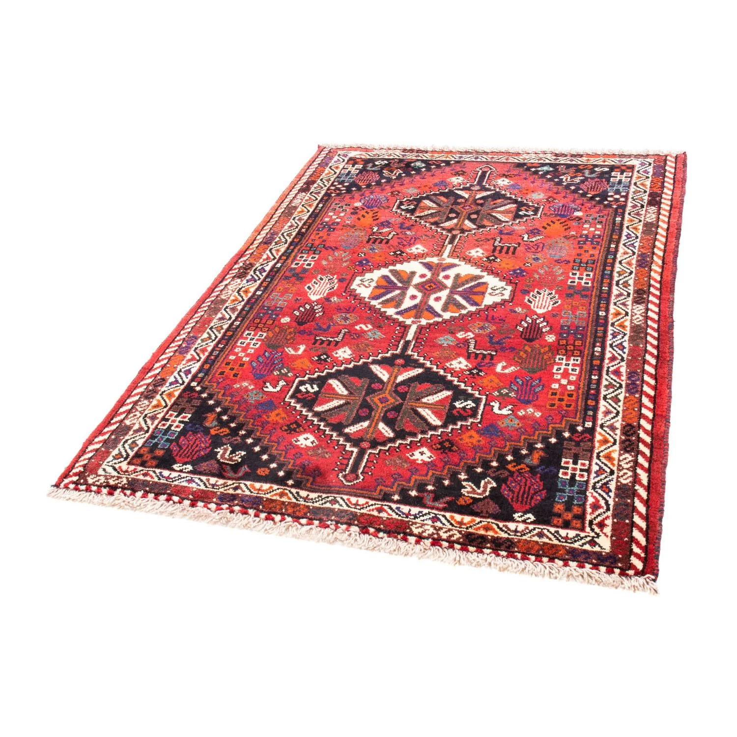 Perserteppich - Nomadic 153 x 120 cm - dunkelrot - Image 5