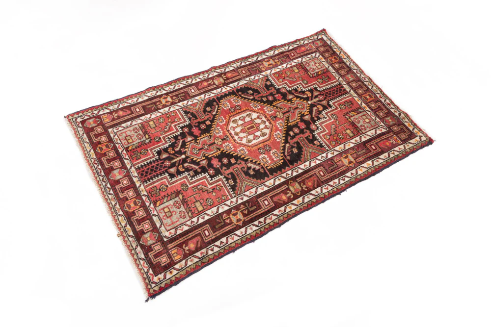 Perserteppich - Nomadic - 155 x 100 cm - dunkelrot - Image 3
