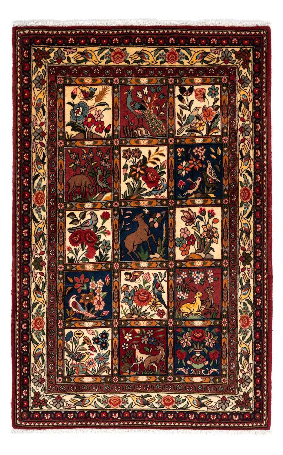 Perserteppich - Nomadic 172 x 110 cm - dunkelrot
