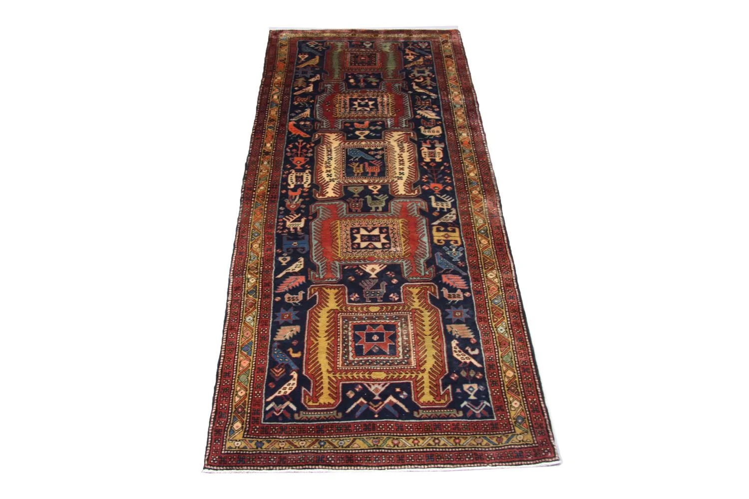 Perserteppich - Nomadic 182 x 124 cm - blau