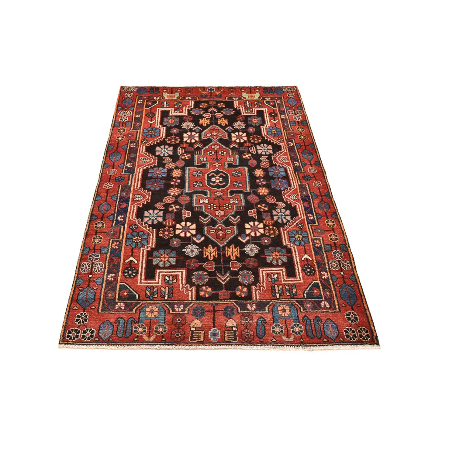Perserteppich - Nomadic - 190 x 117 cm - dunkelblau - Image 5
