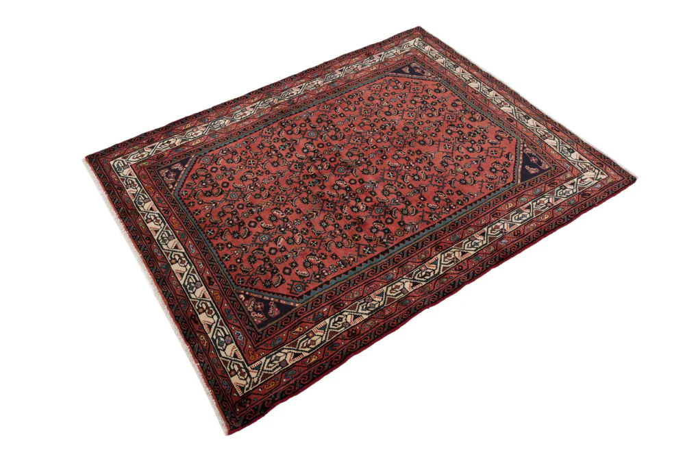 Perserteppich - Nomadic - 190 x 146 cm - dunkelrot - Image 2