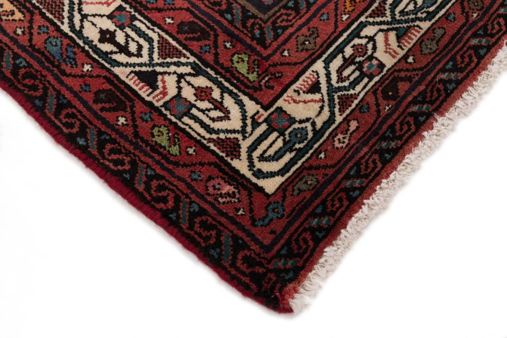 Perserteppich - Nomadic - 190 x 146 cm - dunkelrot - Image 6
