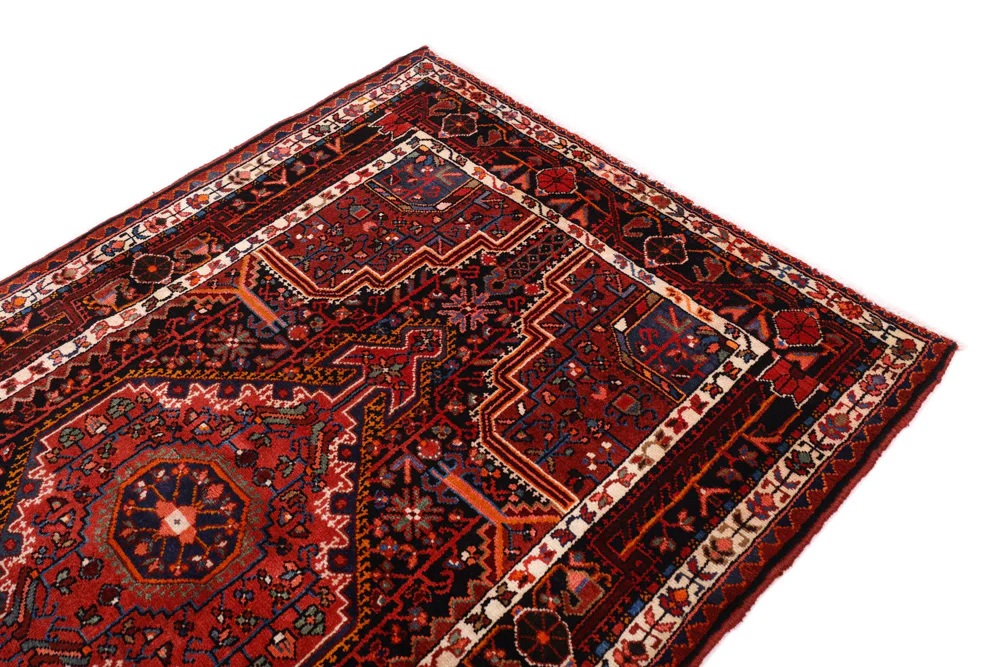 Perserteppich - Nomadic - 192 x 120 cm - dunkelrot - Image 4