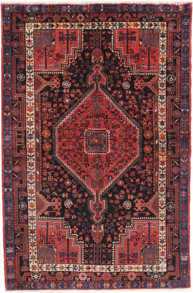 Perserteppich - Nomadic - 200 x 133 cm - dunkelrot