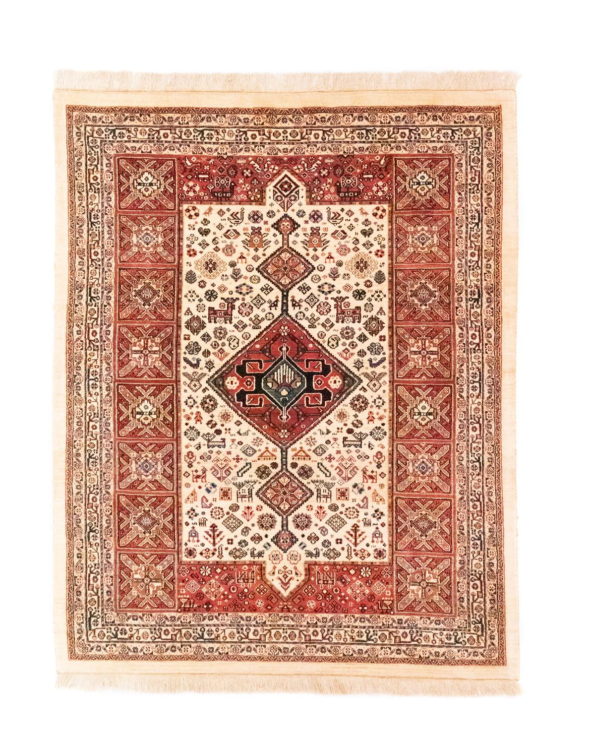 Perserteppich - Nomadic 200 x 154 cm - beige