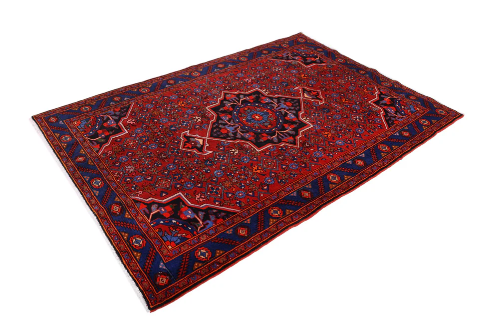 Perserteppich - Nomadic - 205 x 140 cm - dunkelrot - Image 3