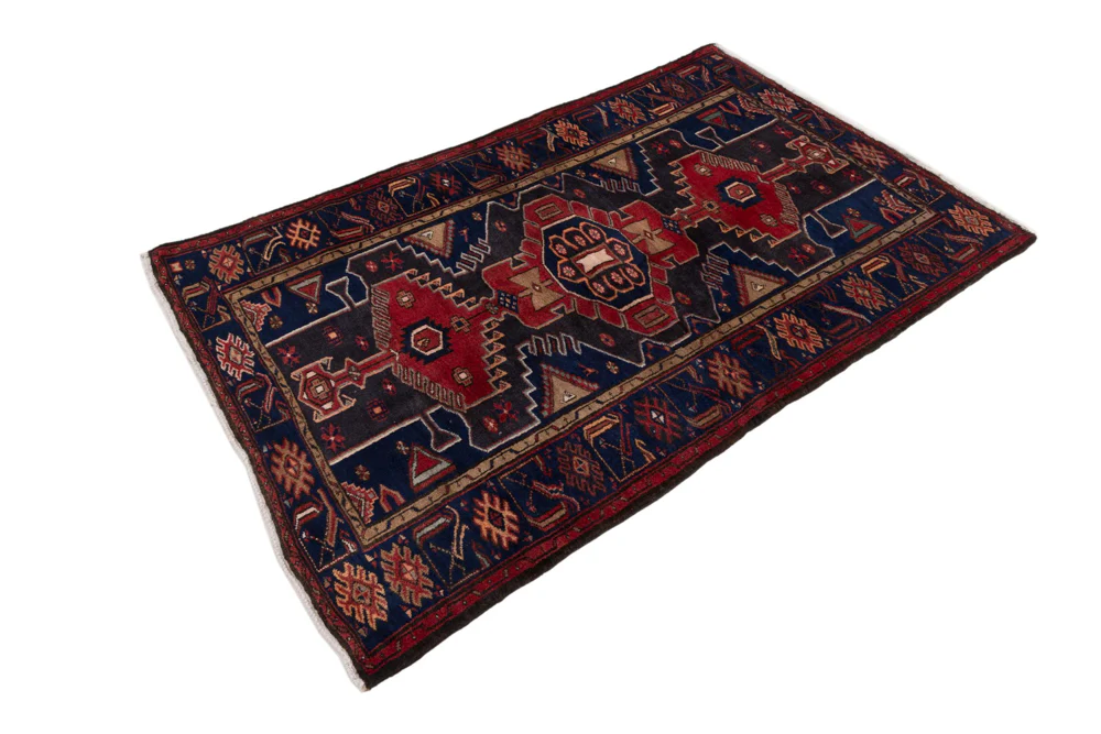 Perserteppich - Nomadic - 205 x 140 cm - dunkelrot - Image 3