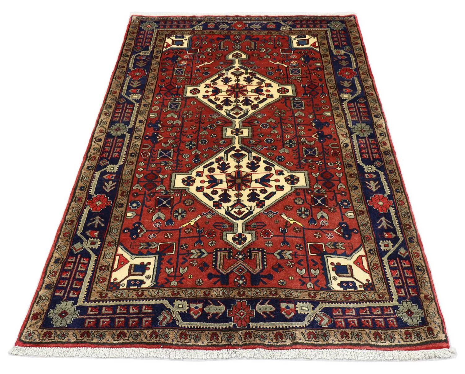 Perserteppich - Nomadic 212 x 151 cm - dunkelrot - Image 3