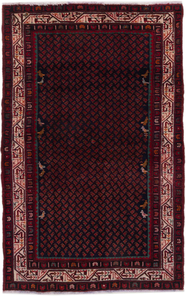 Perserteppich - Nomadic - 215 x 138 cm - dunkelrot