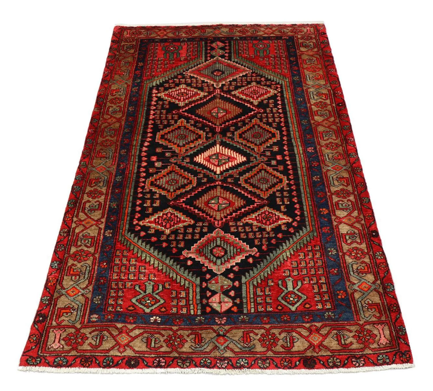 Perserteppich - Nomadic 217 x 138 cm - schwarz - Image 3