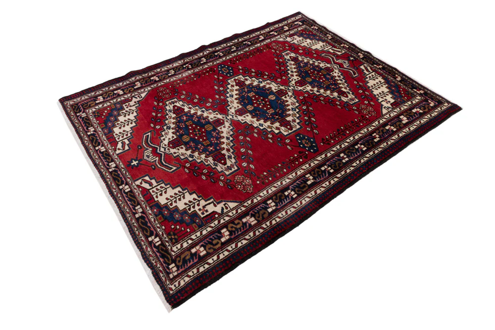 Perserteppich - Nomadic - 217 x 160 cm - rot - Image 3