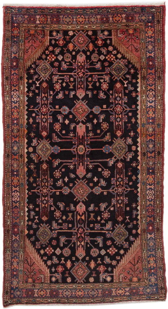 Perserteppich - Nomadic - 240 x 130 cm - dunkelblau