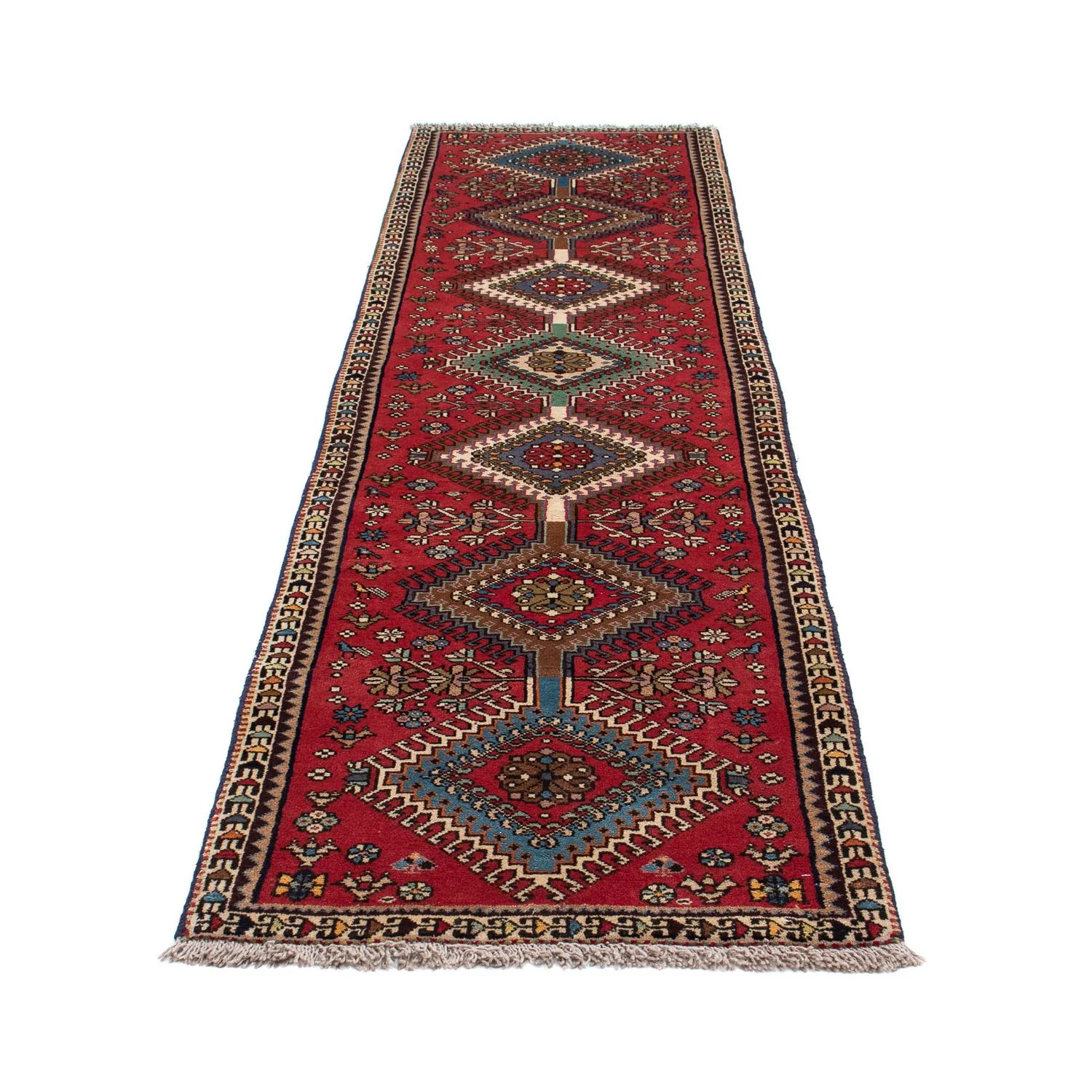 Perserteppich - Nomadic 281 x 75 cm - rot - Image 5