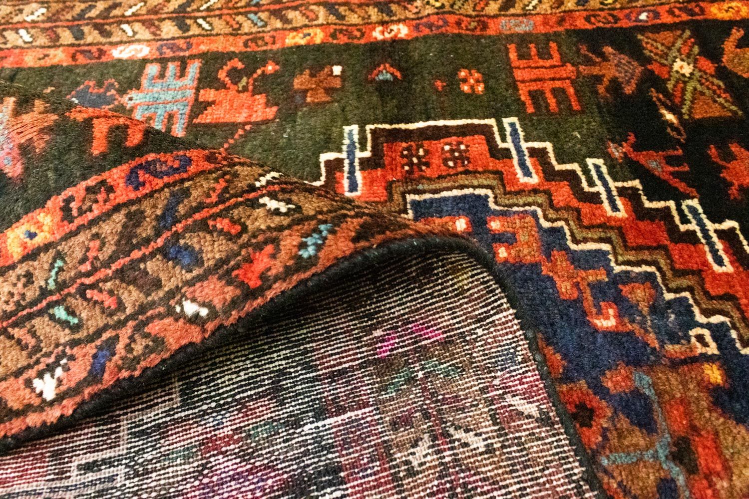 Perserteppich - Nomadic 287 x 102 cm - blau - Image 4