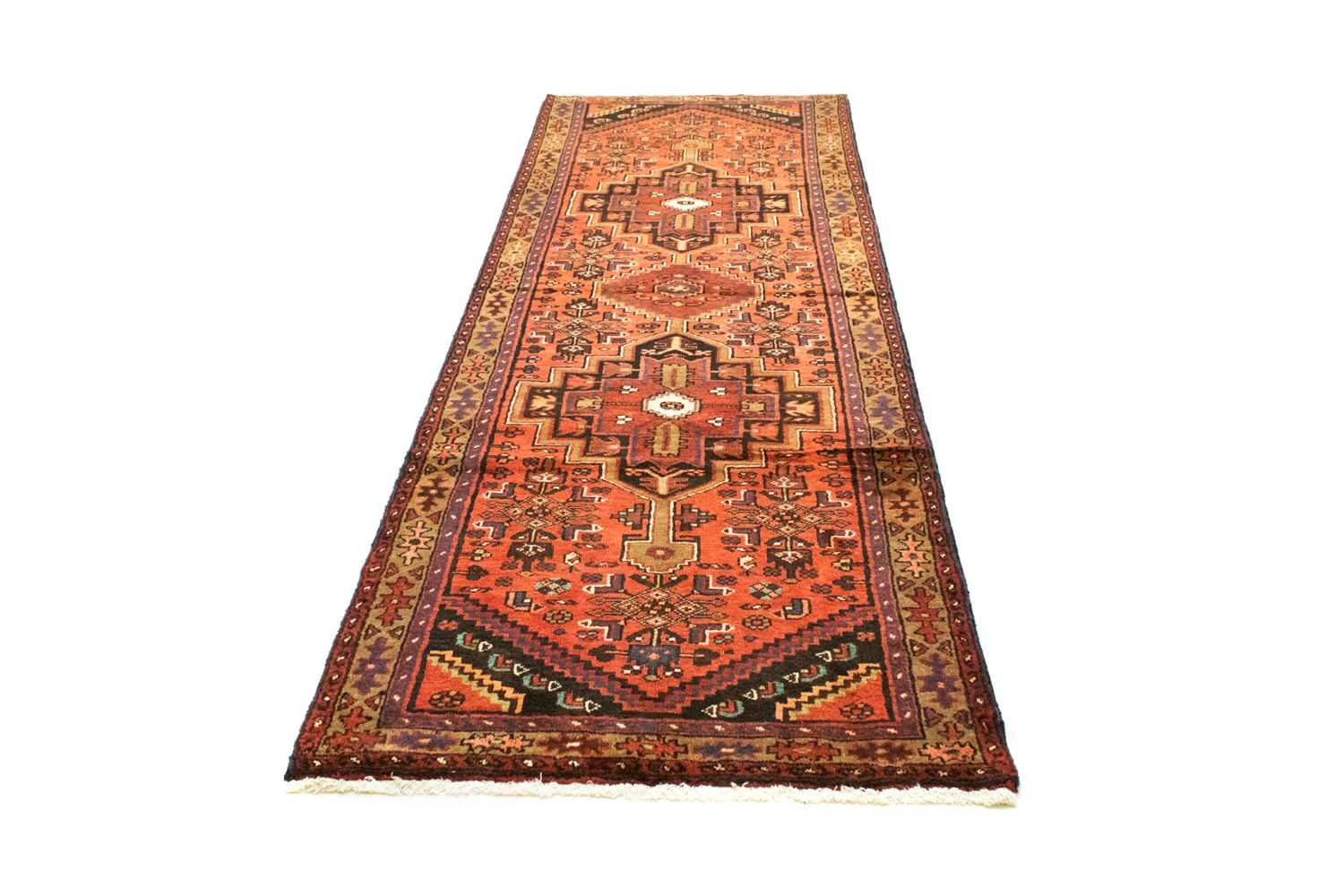 Perserteppich - Nomadic 290 x 103 cm - orange - Image 5