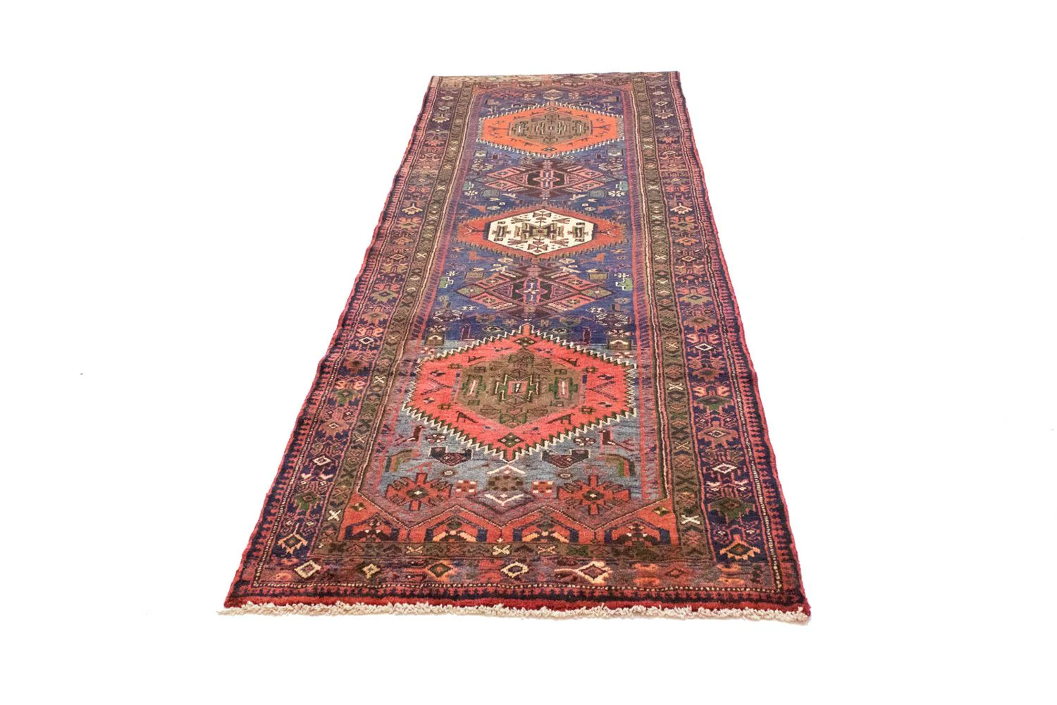 Perserteppich - Nomadic 297 x 102 cm - blau - Image 5