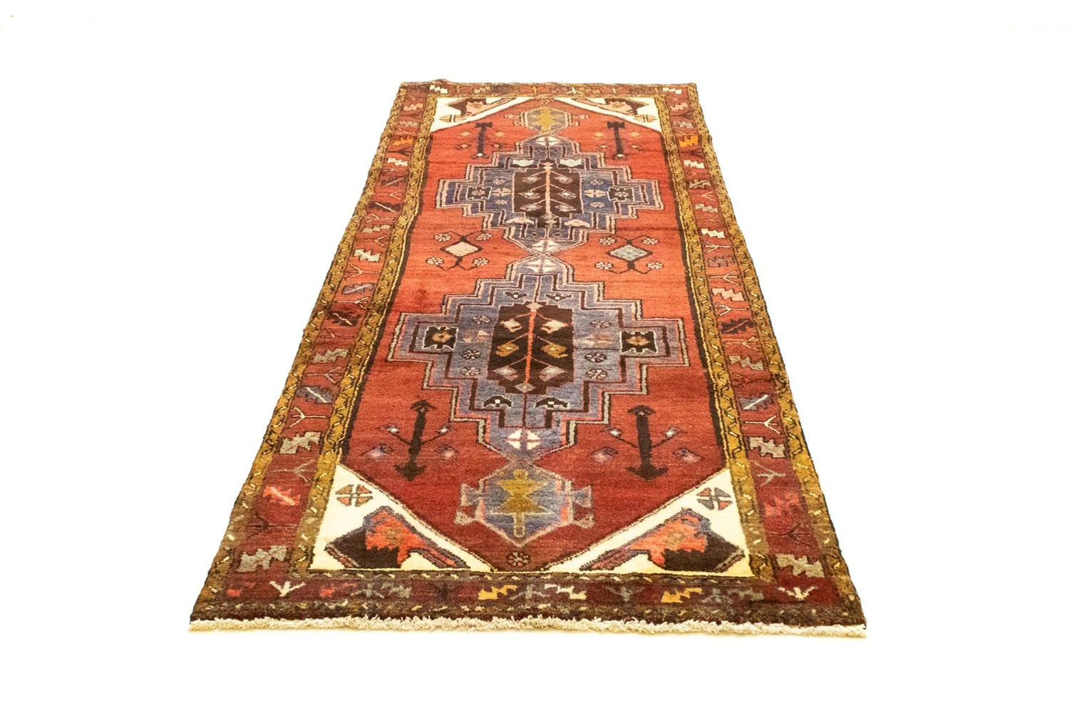 Perserteppich - Nomadic 297 x 105 cm - orange - Image 5