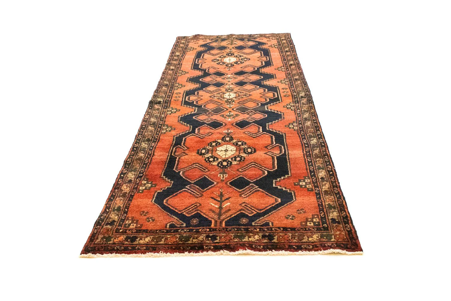 Perserteppich - Nomadic 301 x 106 cm - blau - Image 5