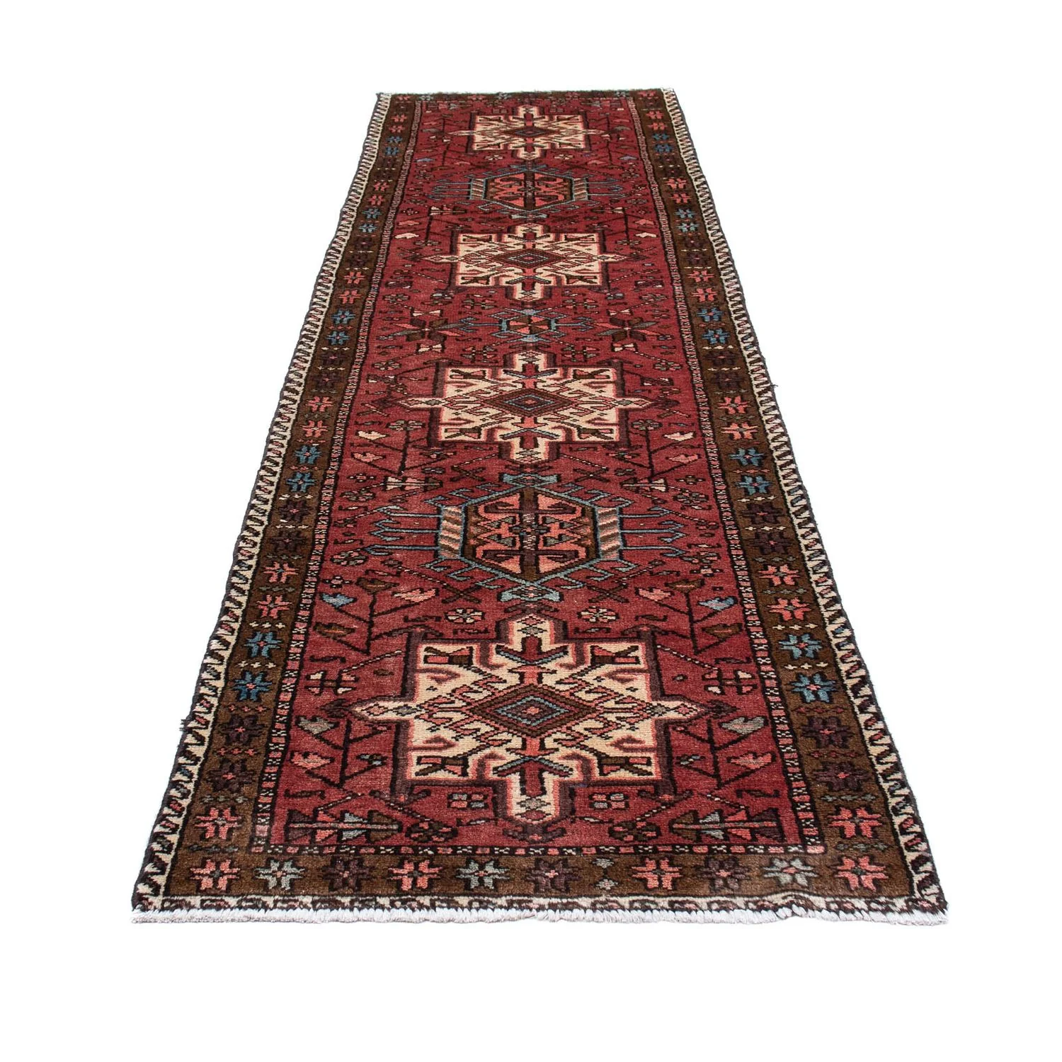 Perserteppich - Nomadic 304 x 85 cm - dunkelrot - Image 5