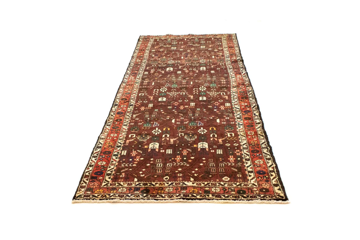 Perserteppich - Nomadic 306 x 111 cm - braun - Image 5