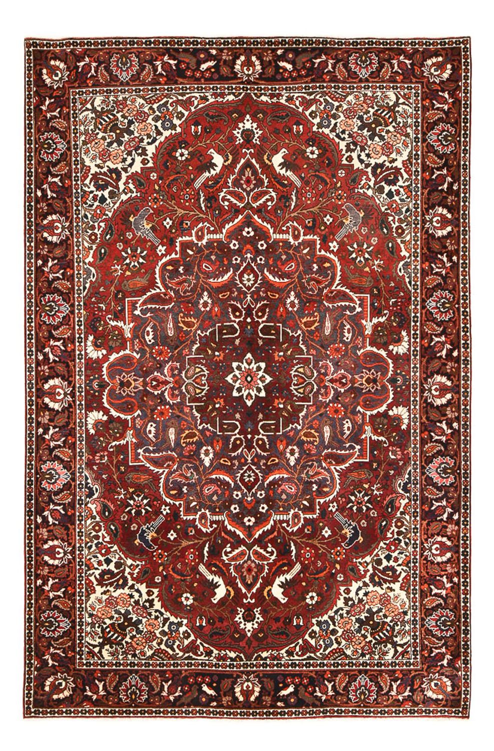 Perserteppich - Nomadic - 310 x 207 cm - dunkelrot
