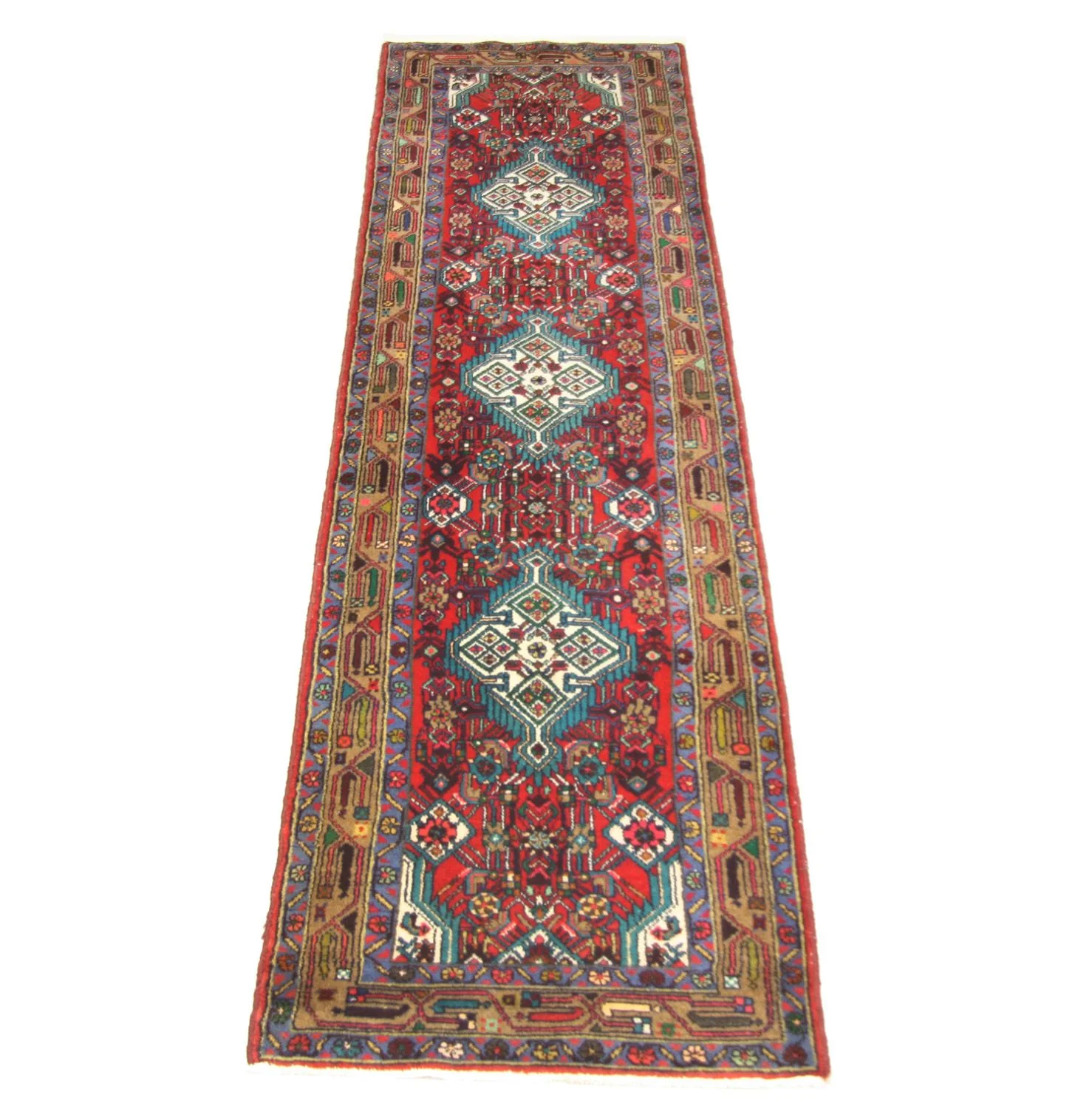 Perserteppich - Nomadic 317 x 82 cm - rot