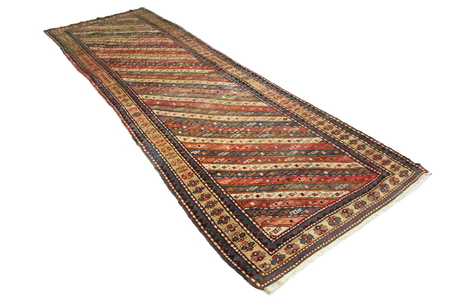 Perserteppich - Nomadic 373 x 120 cm - blau - Image 4