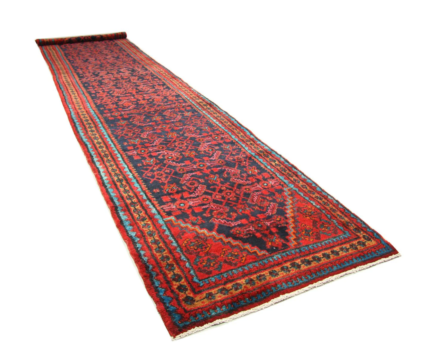 Perserteppich - Nomadic 497 x 107 cm - blau - Image 3