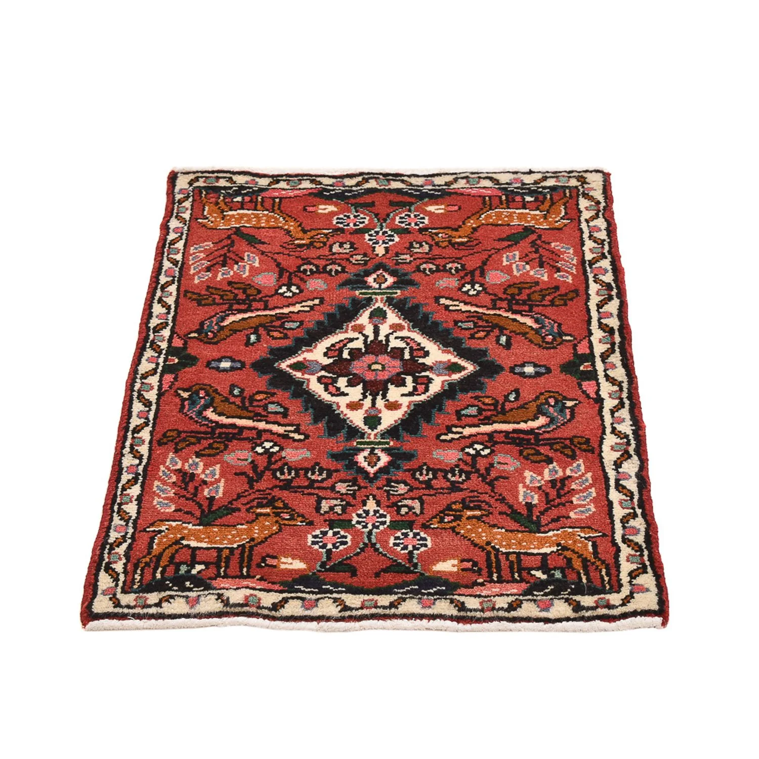 Perserteppich - Nomadic - 77 x 54 cm - dunkelrot - Image 5