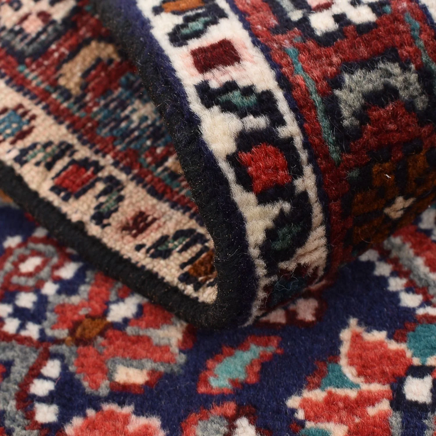 Perserteppich - Nomadic - 90 x 53 cm - dunkelrot - Image 4