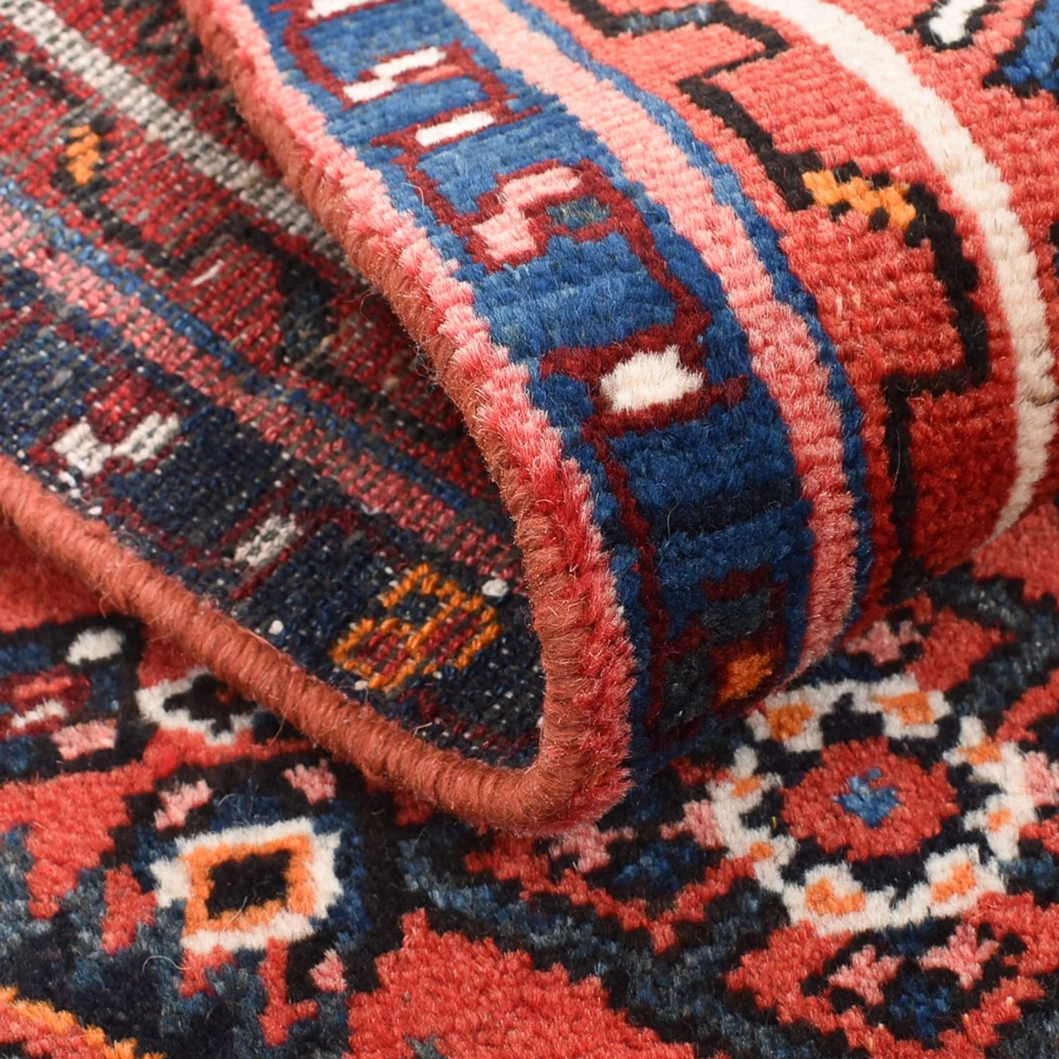 Perserteppich - Nomadic - 93 x 49 cm - dunkelrot - Image 4