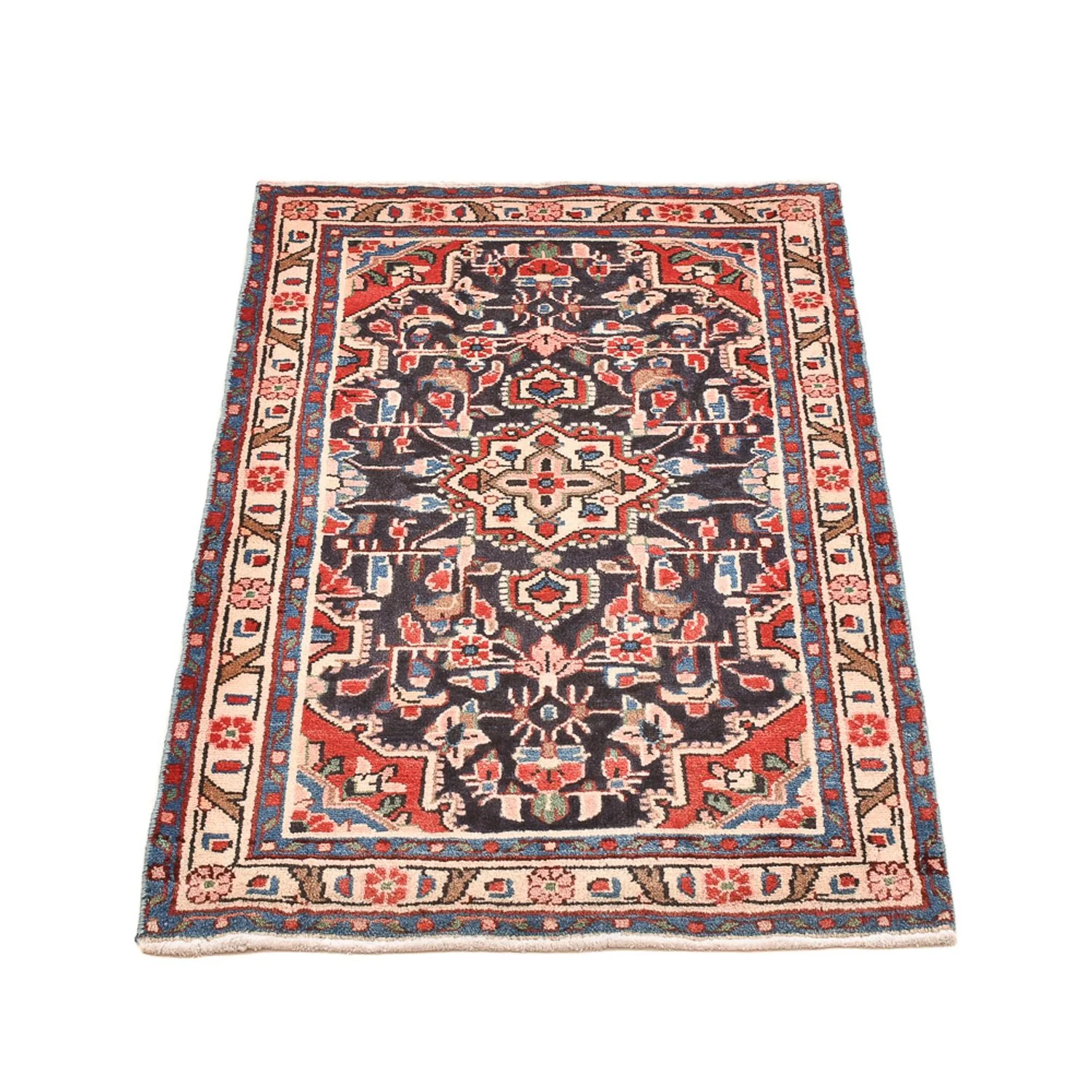 Perserteppich - Nomadic - 96 x 65 cm - dunkelblau - Image 5