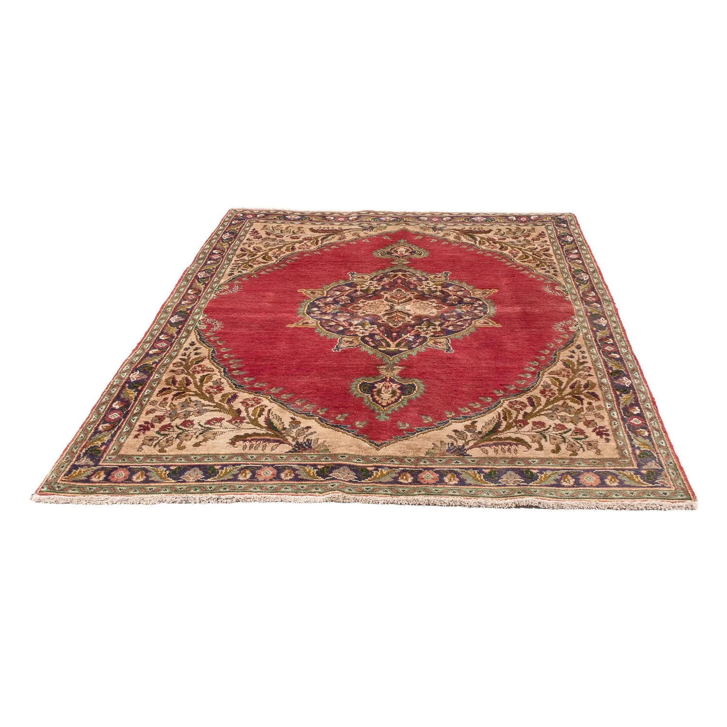 Perserteppich - Täbriz - 203 x 145 cm - rot - Image 5