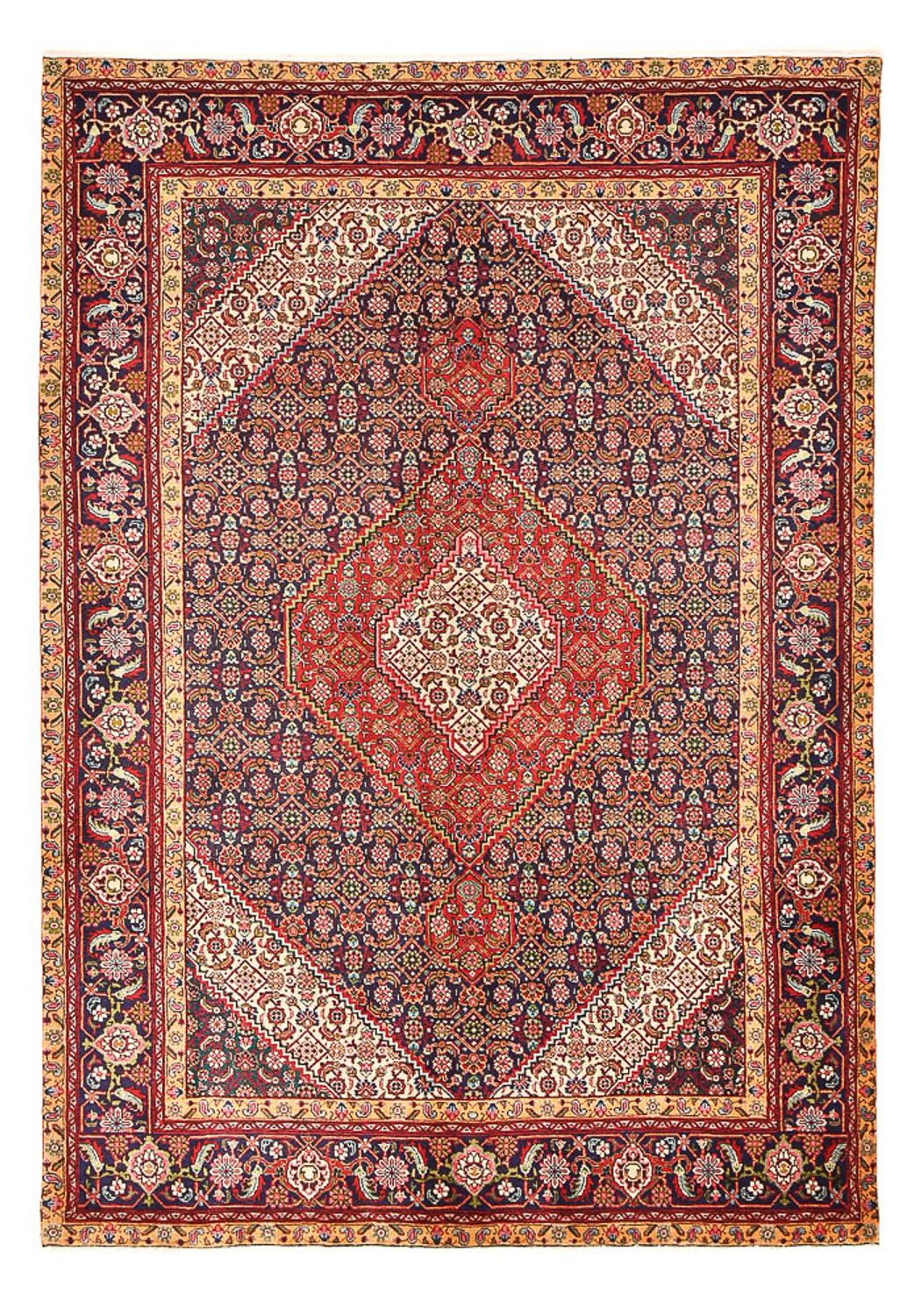 Perserteppich - Täbriz - 286 x 197 cm - bordeauxrot