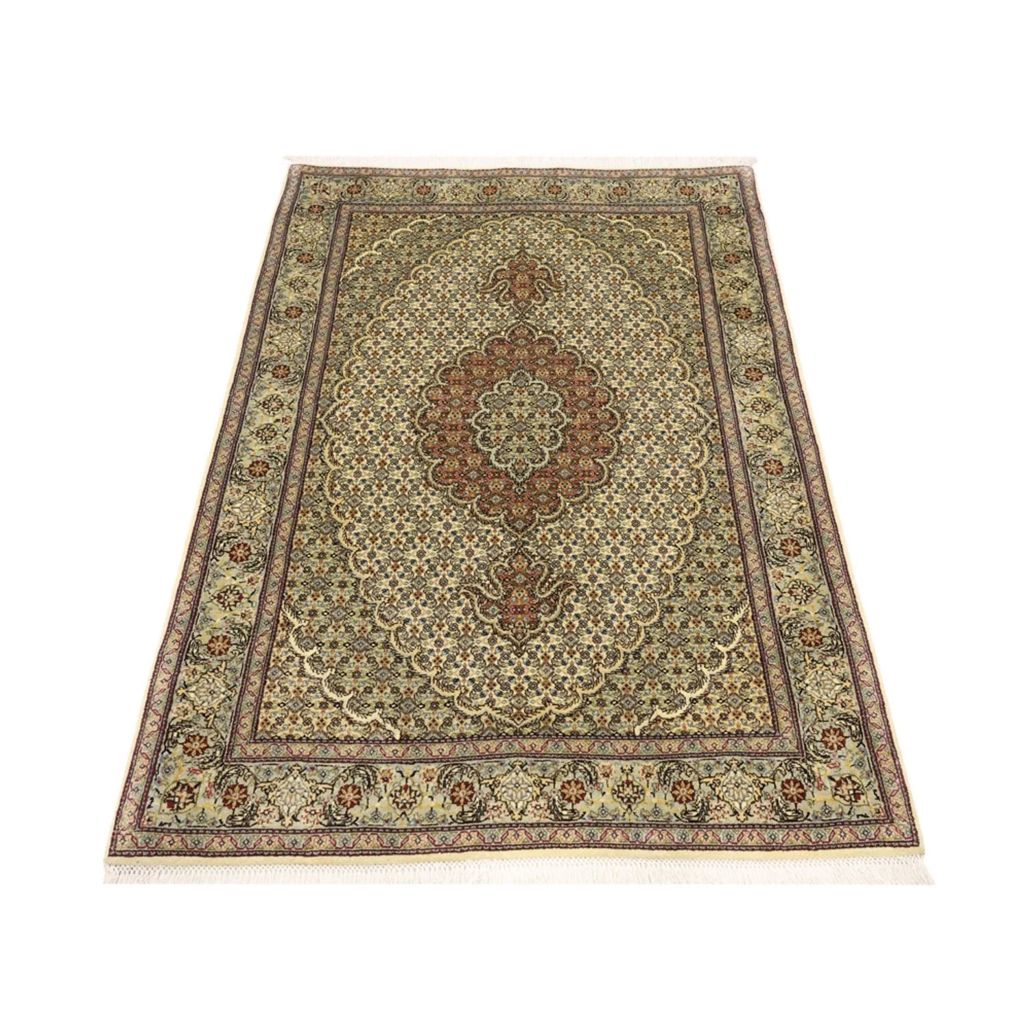 Täbriz - 50 Raj Teppich 150x102cm - Perserteppich - Image 6