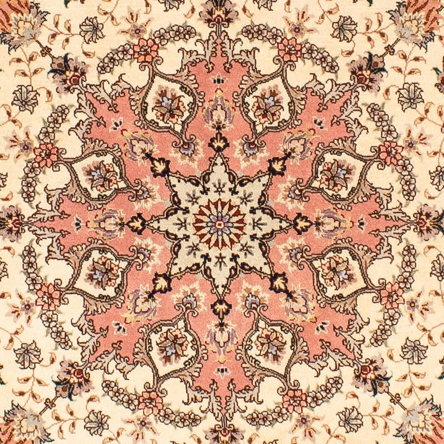 Täbriz - 50 Raj Teppich 150x150cm - Perserteppich - Image 2