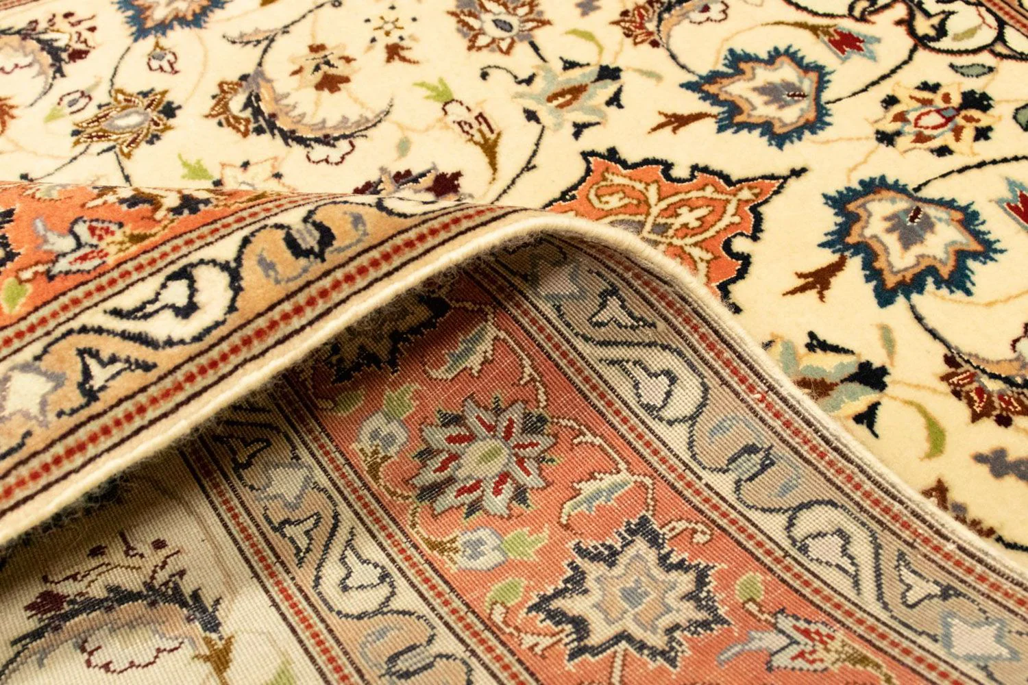 Täbriz - 50 Raj Teppich 151x102cm - Perserteppich - Image 4