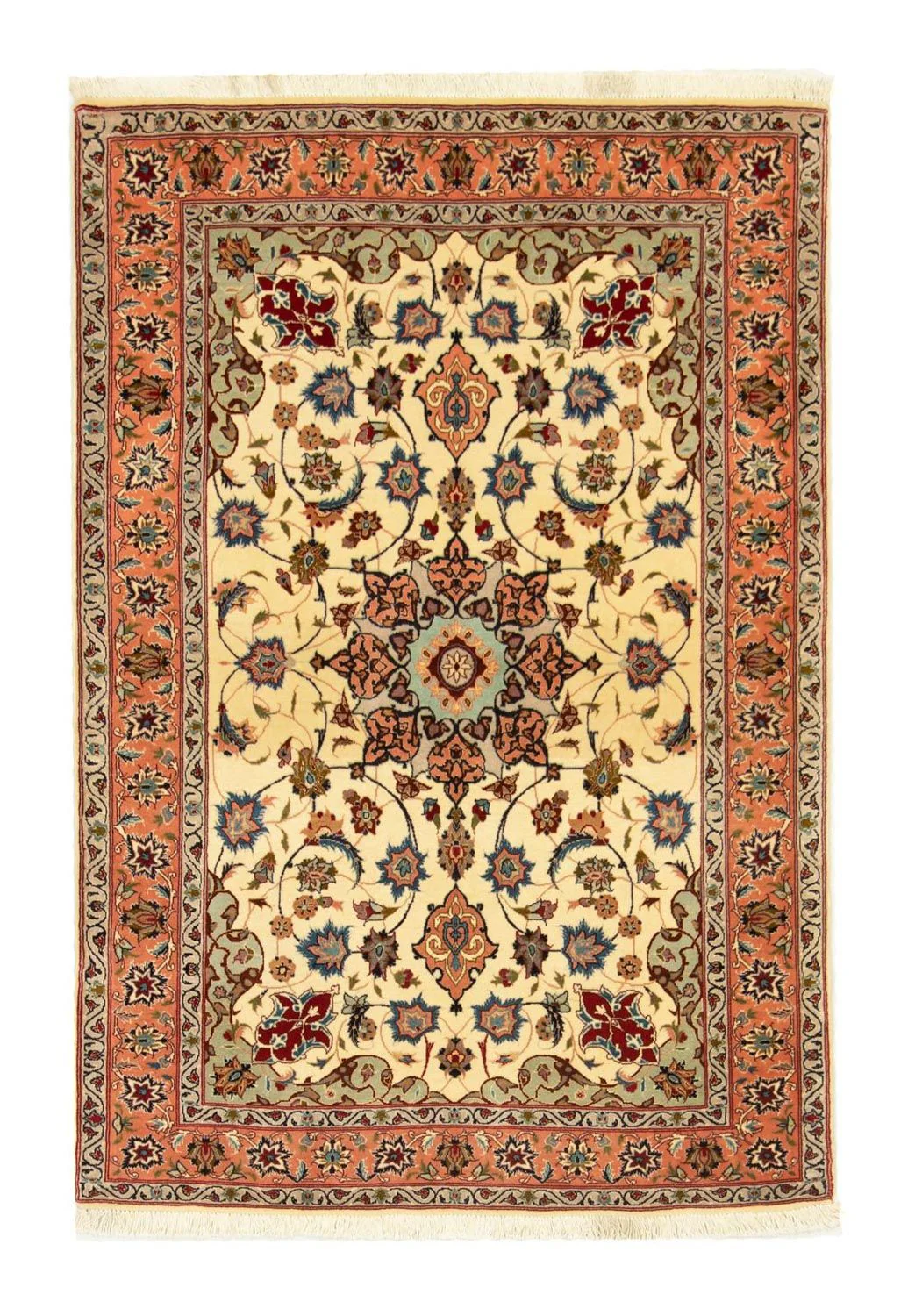 Täbriz - 50 Raj Teppich 151x102cm - Perserteppich