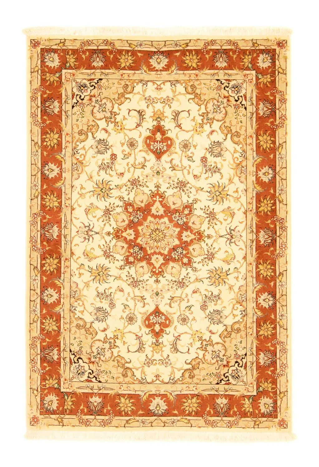 Täbriz - 50 Raj Teppich 155x102cm - Perserteppich